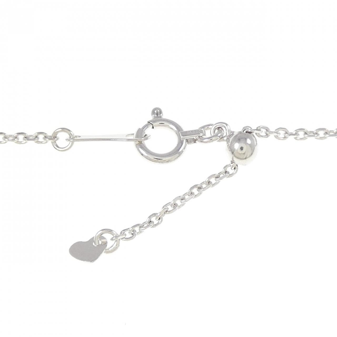 PT900/K18PG/PT850 ダイヤモンド ネックレス 0.321CT FOP SI2 ペアシェイプ