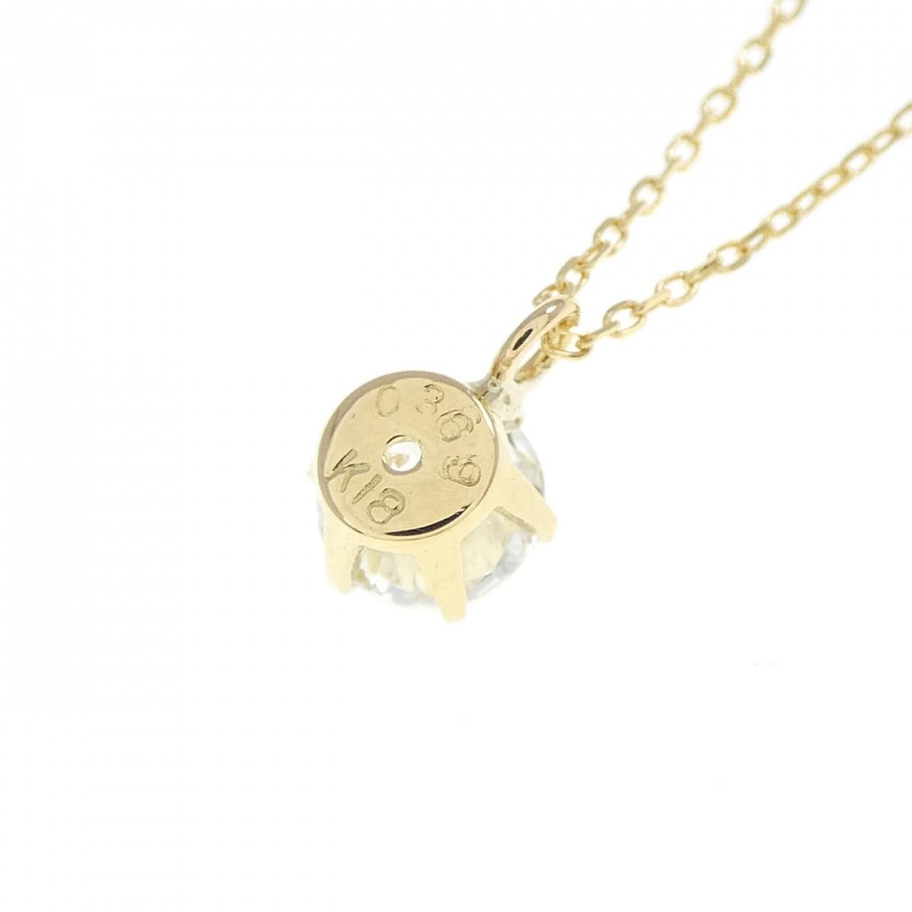 K18YG ダイヤモンド ネックレス 0.369CT