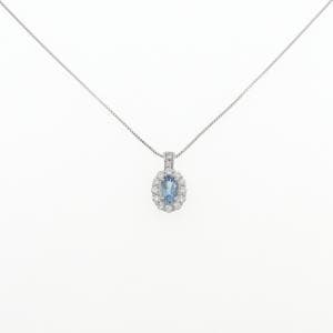 PT900/PT850 アクアマリン ネックレス 0.394CT