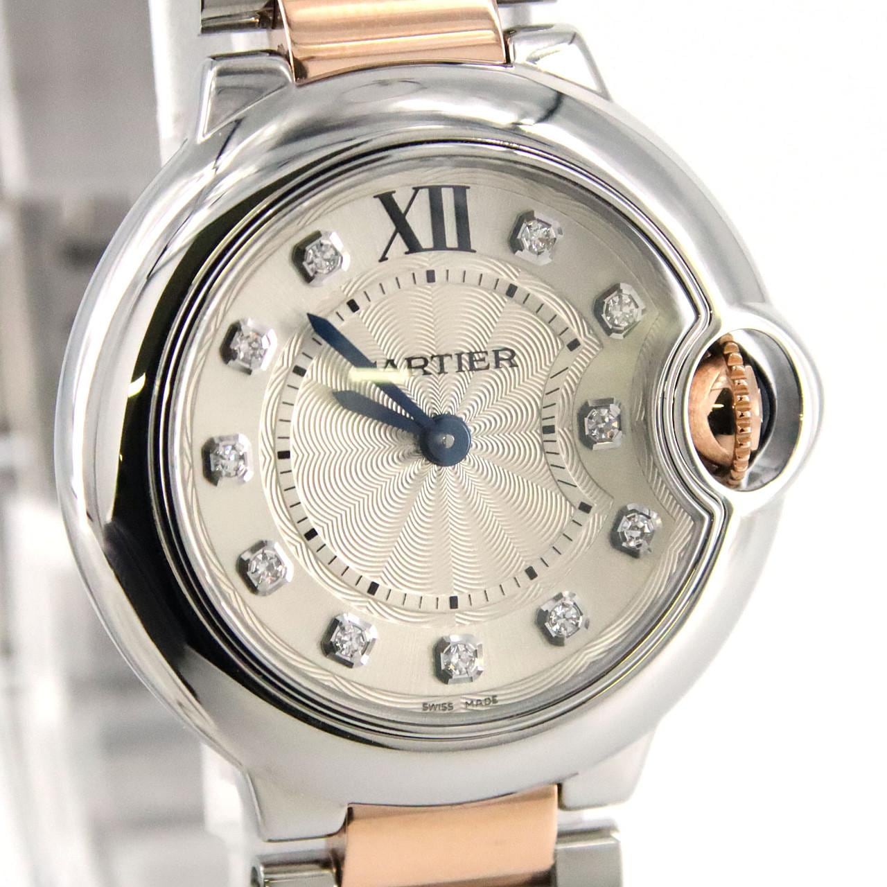 Cartier Ballon Blue SM PG two tone 11P WE902030 SSxPG Quartz