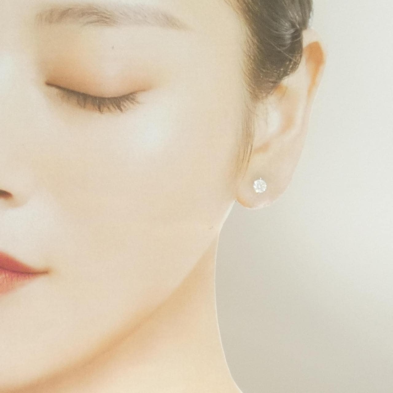 【リメイク】PT900/ST ダイヤモンド ピアス 0.408CT 0.428CT D VS2 3EXT-EXT H&C