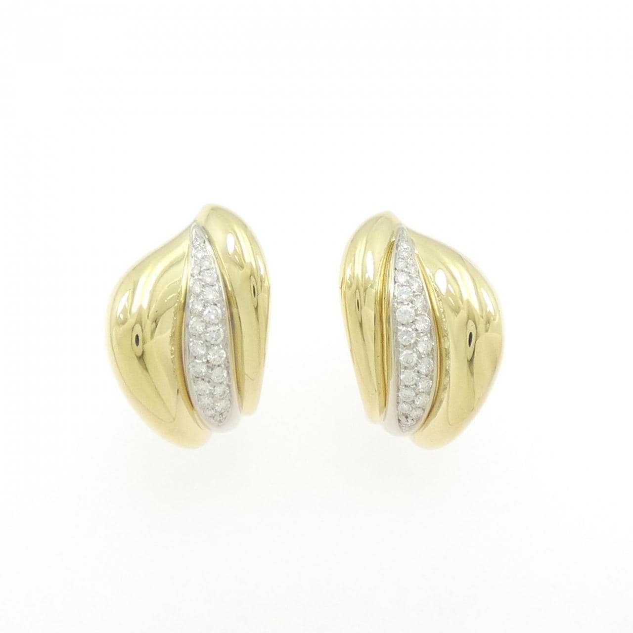 K18YG/K18WG ダイヤモンド ピアス