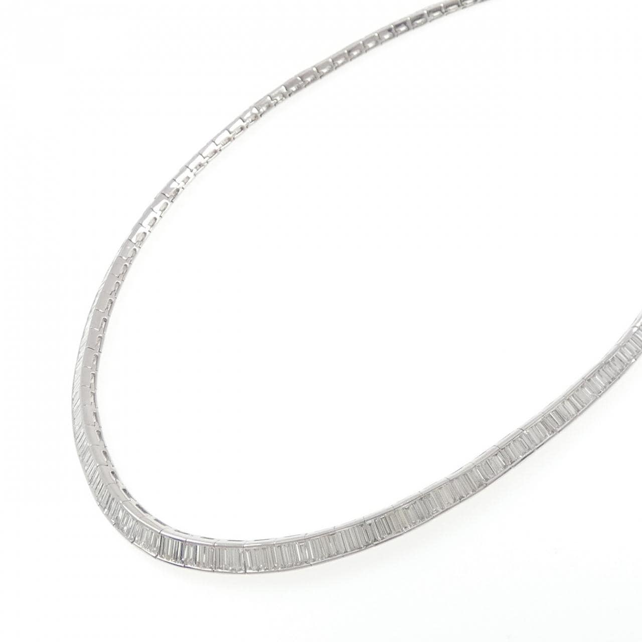 K18WG ダイヤモンド ネックレス 10.38CT