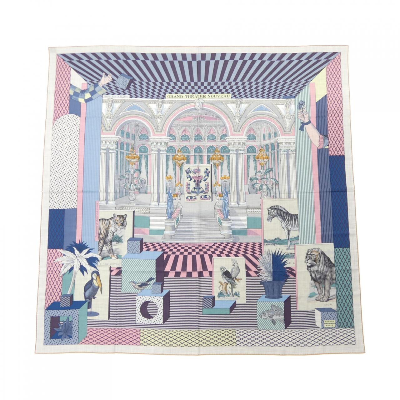 エルメス HERMES GRAND THEATRE NOUVEAU H243761S カレジェアン140 ショール