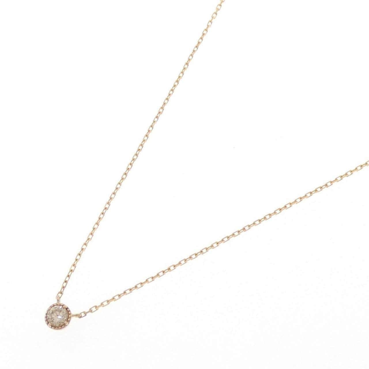 アガット ダイヤモンド ネックレス 0.07CT