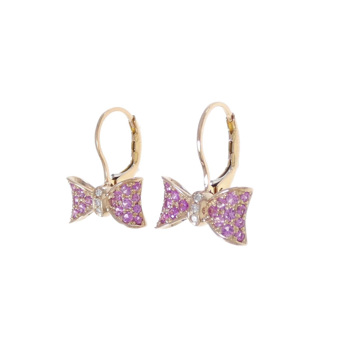 ポンテヴェキオ リボン ピアス 0.54CT