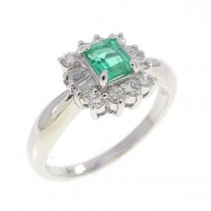 PT900 エメラルド リング 0.31CT