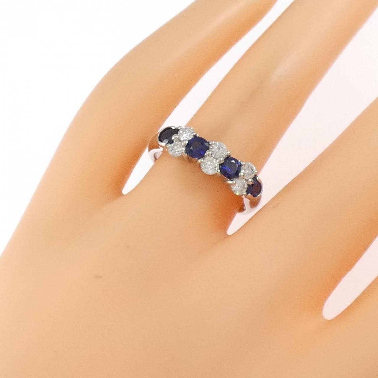 PT900蓝宝石戒指0.78CT