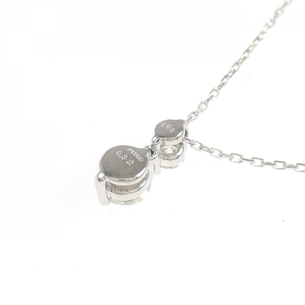 PT900/PT850 ダイヤモンド ネックレス 0.32CT K IF 3EXT