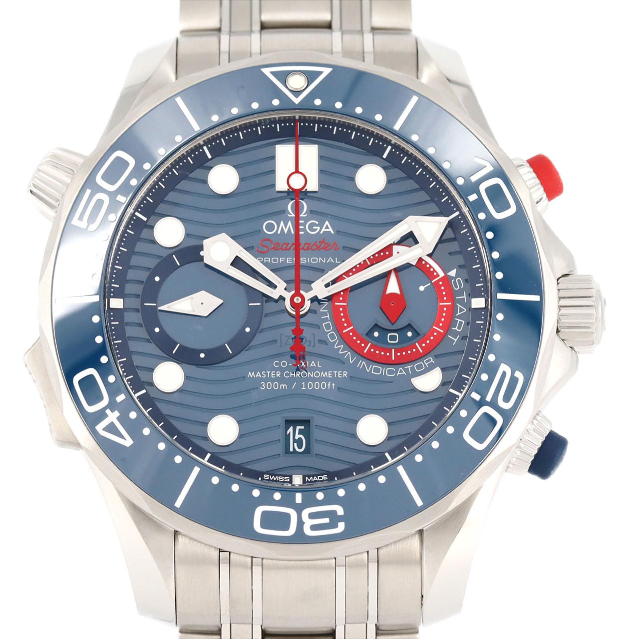 [BRAND NEW] Omega Seamaster Diver 300M Chronograph America&#39;s Cup 210.30.44.51.03.002 SS Automatic