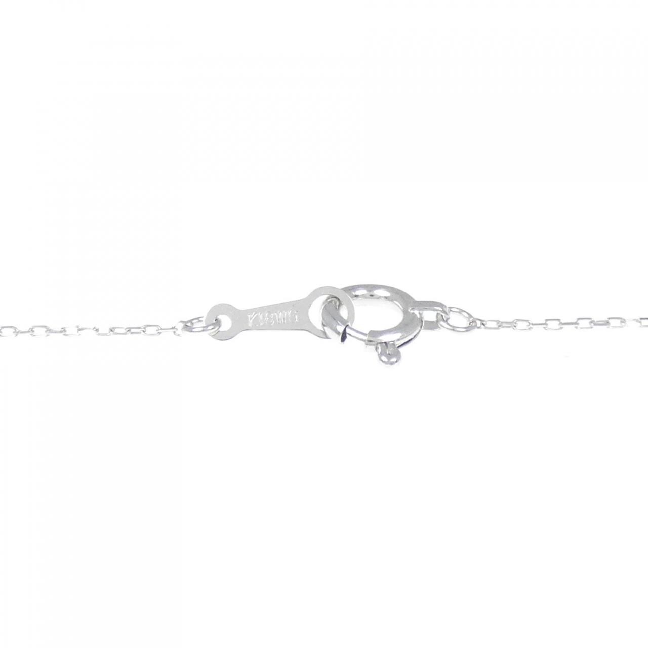 【新品】K18WG ダイヤモンド ネックレス 0.11CT
