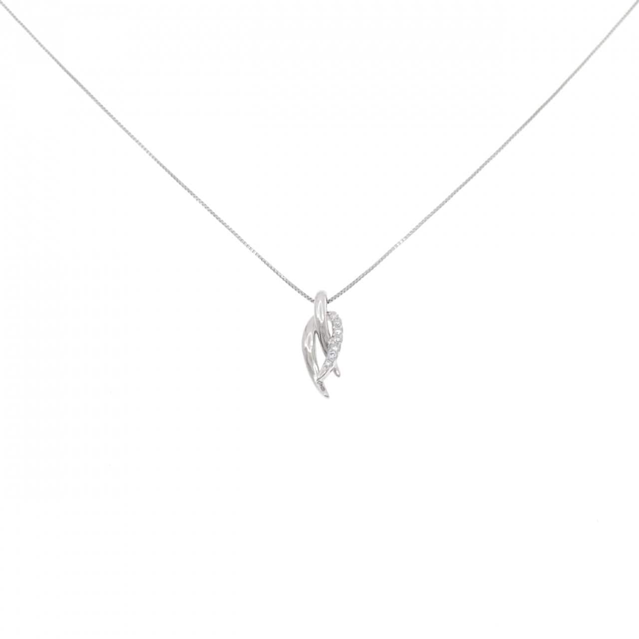 PT900/PT850 ダイヤモンド ネックレス 0.06CT
