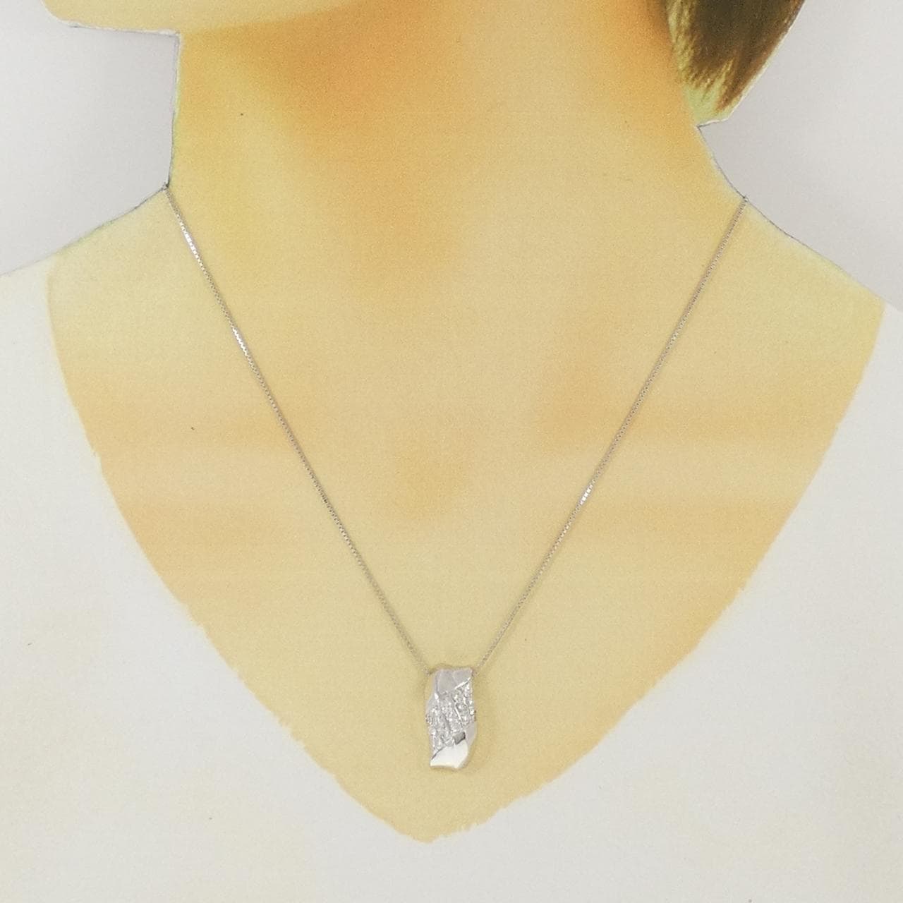 K18WG ダイヤモンド ネックレス 0.50CT
