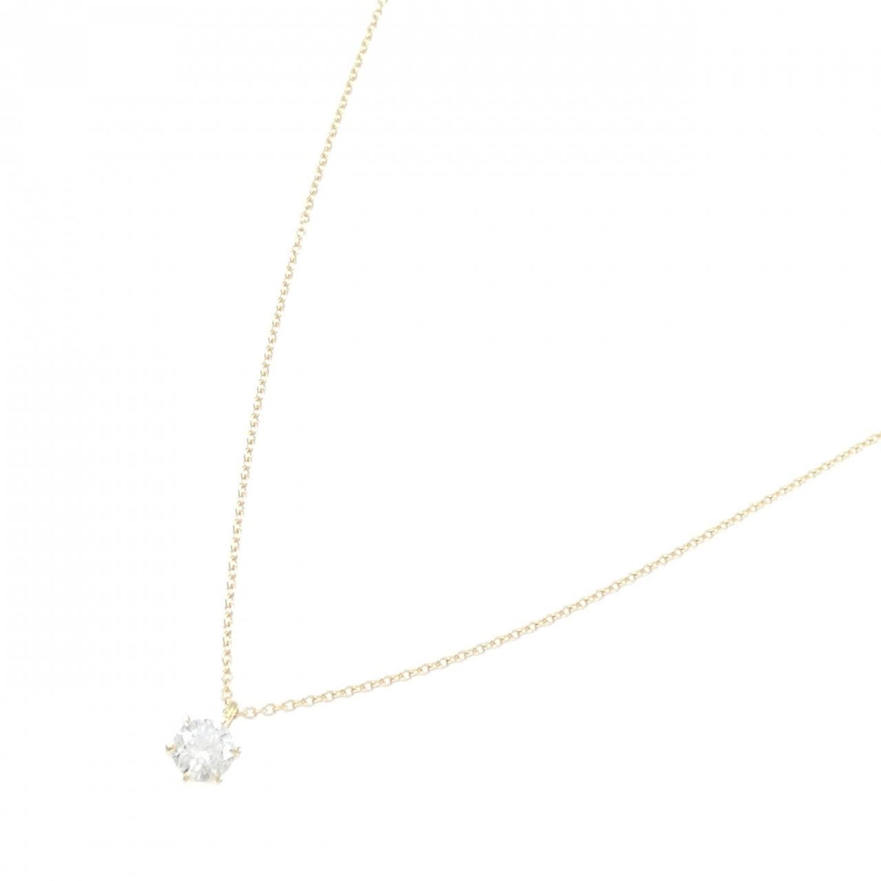 【リメイク】K18YG ダイヤモンド ネックレス 0.274CT D SI1 EXT H&C