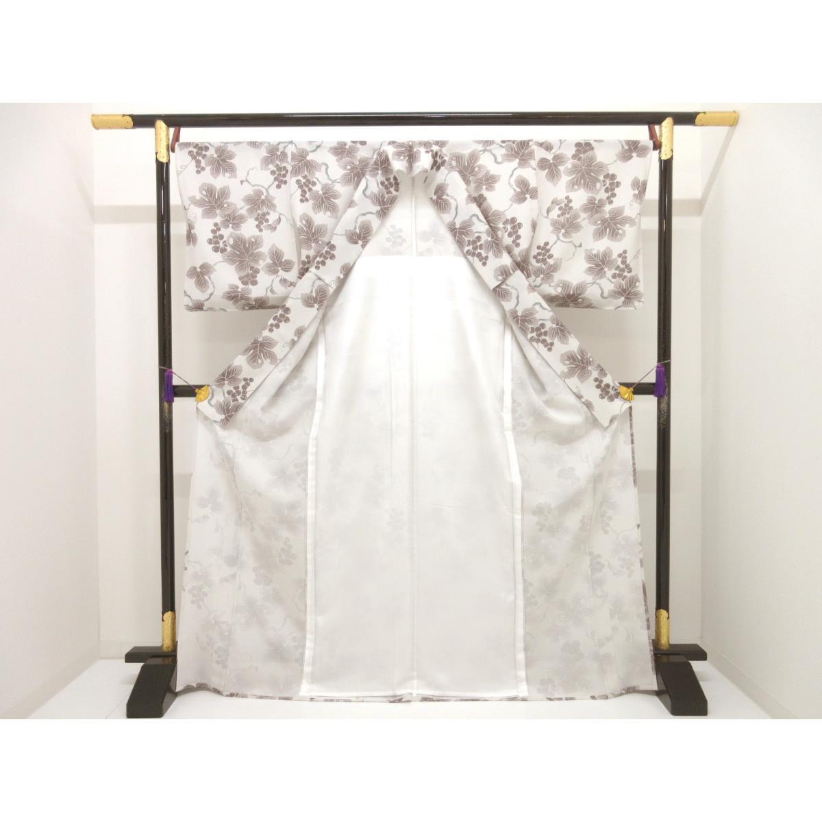 【新品】単衣　駒絽小紋