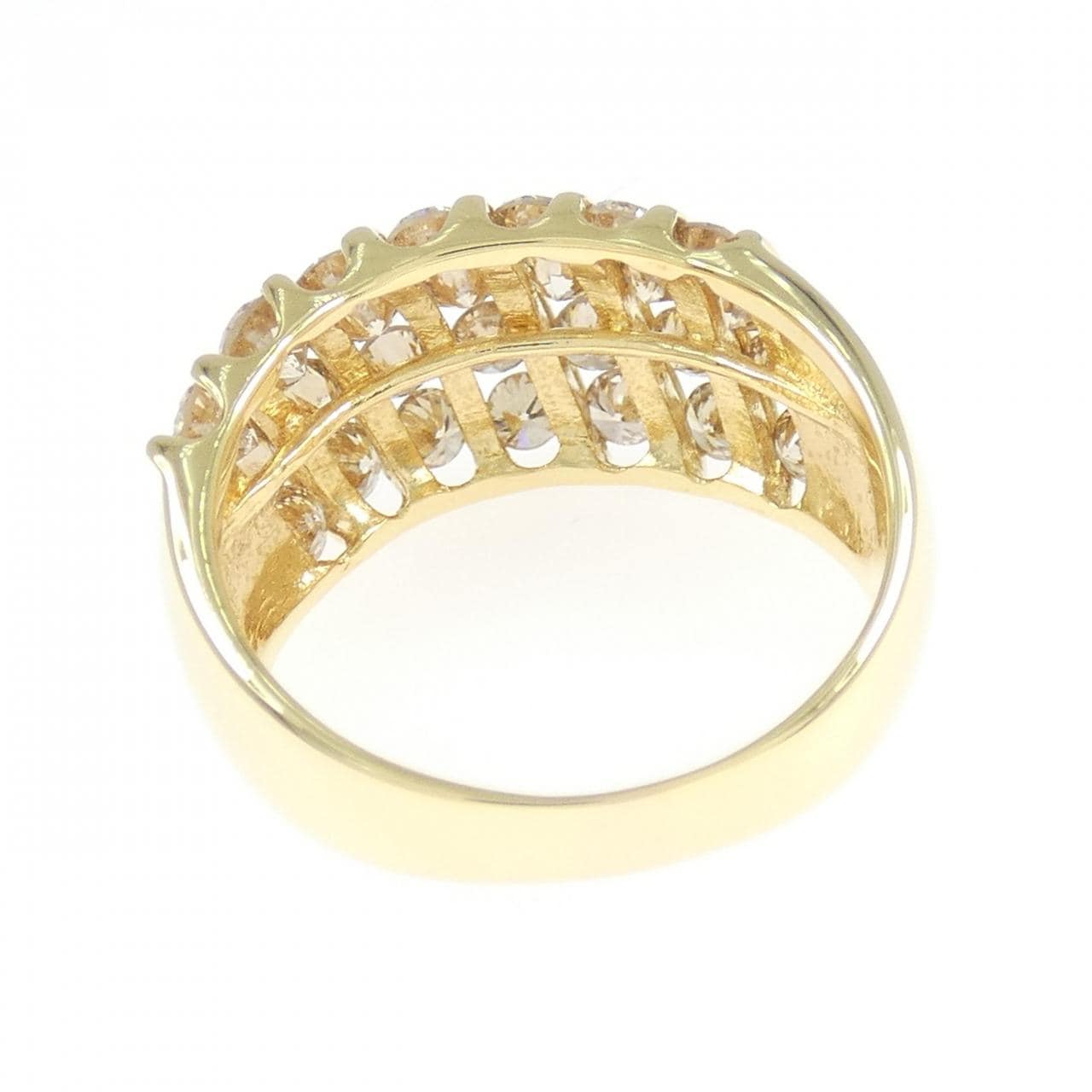 K18YG ダイヤモンド リング 2.04CT