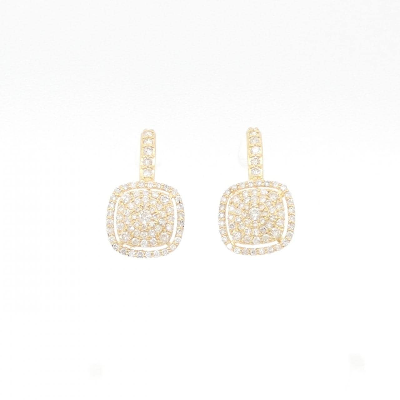 K18YG ダイヤモンド ピアス 0.80CT