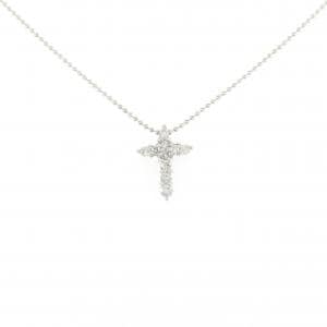 PT900/PT850 クロス ダイヤモンド ネックレス 0.30CT
