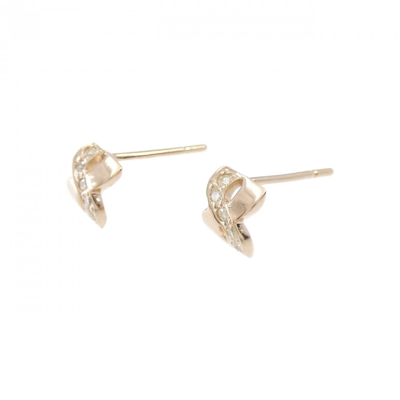 K18PG Diamond earrings