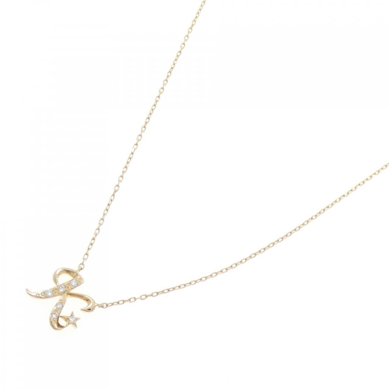 STAR JEWELRY Initial Diamond Necklace 0.02CT