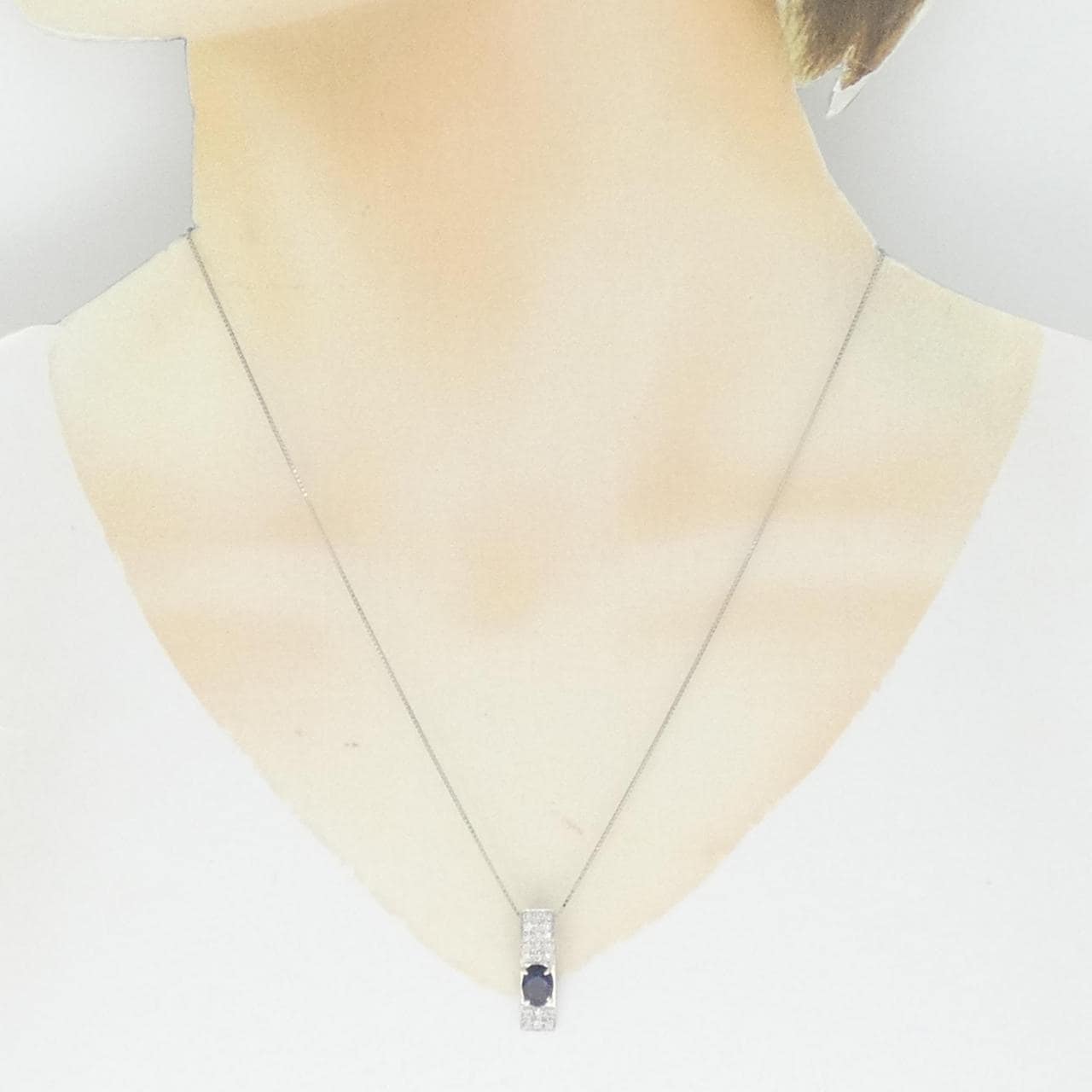 PT Sapphire Necklace 0.97CT
