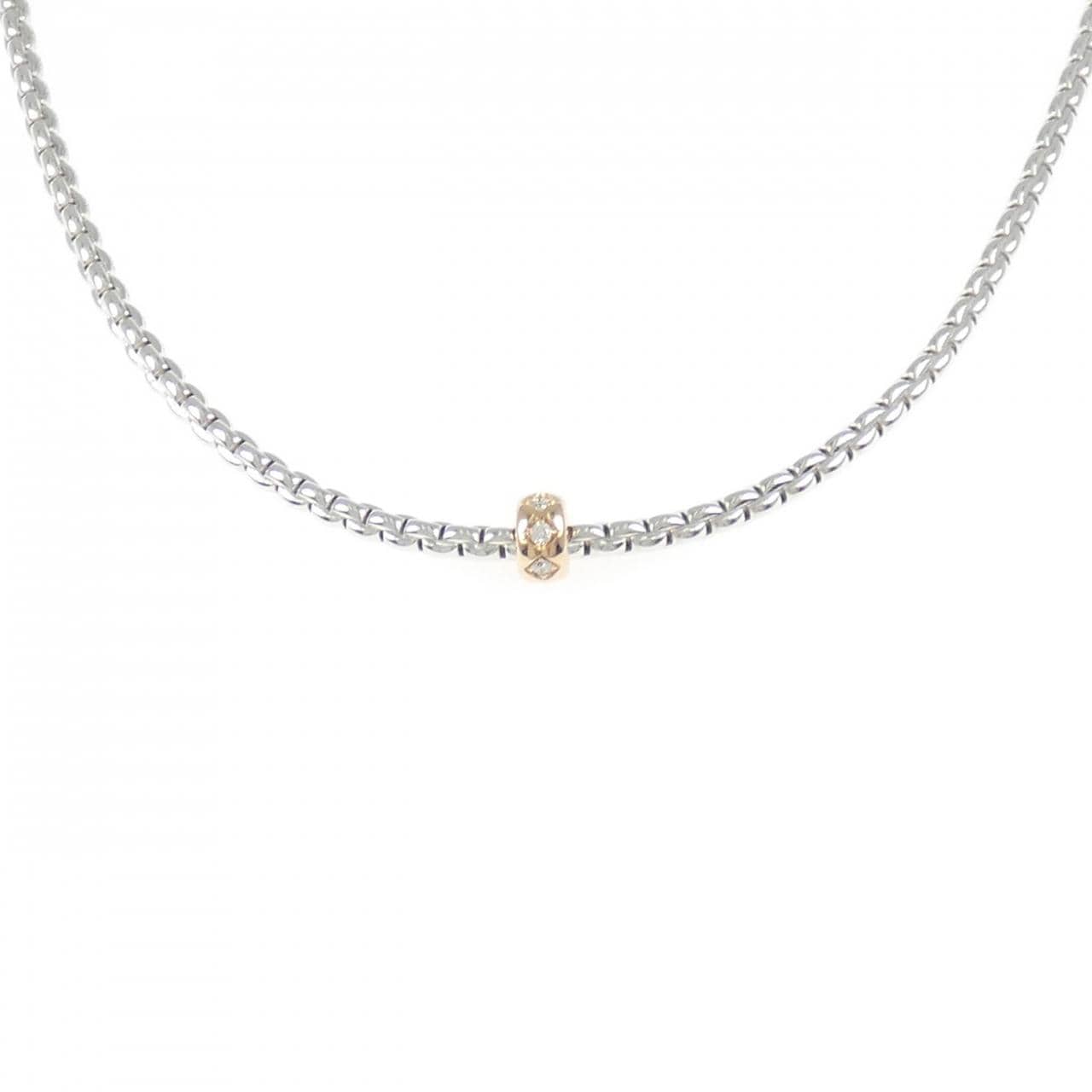 【新品】フォッペ ロンバス ネックレス 0.12CT