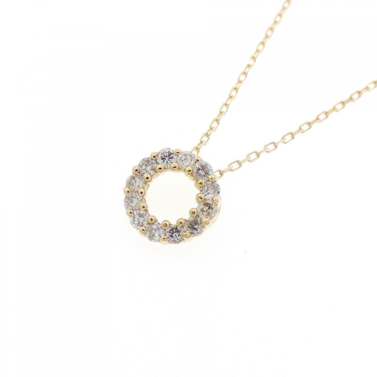 【新品】K18YG ダイヤモンド ネックレス 0.10CT