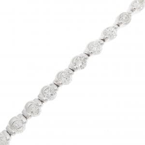 K18WG ダイヤモンド ブレスレット 2.65CT