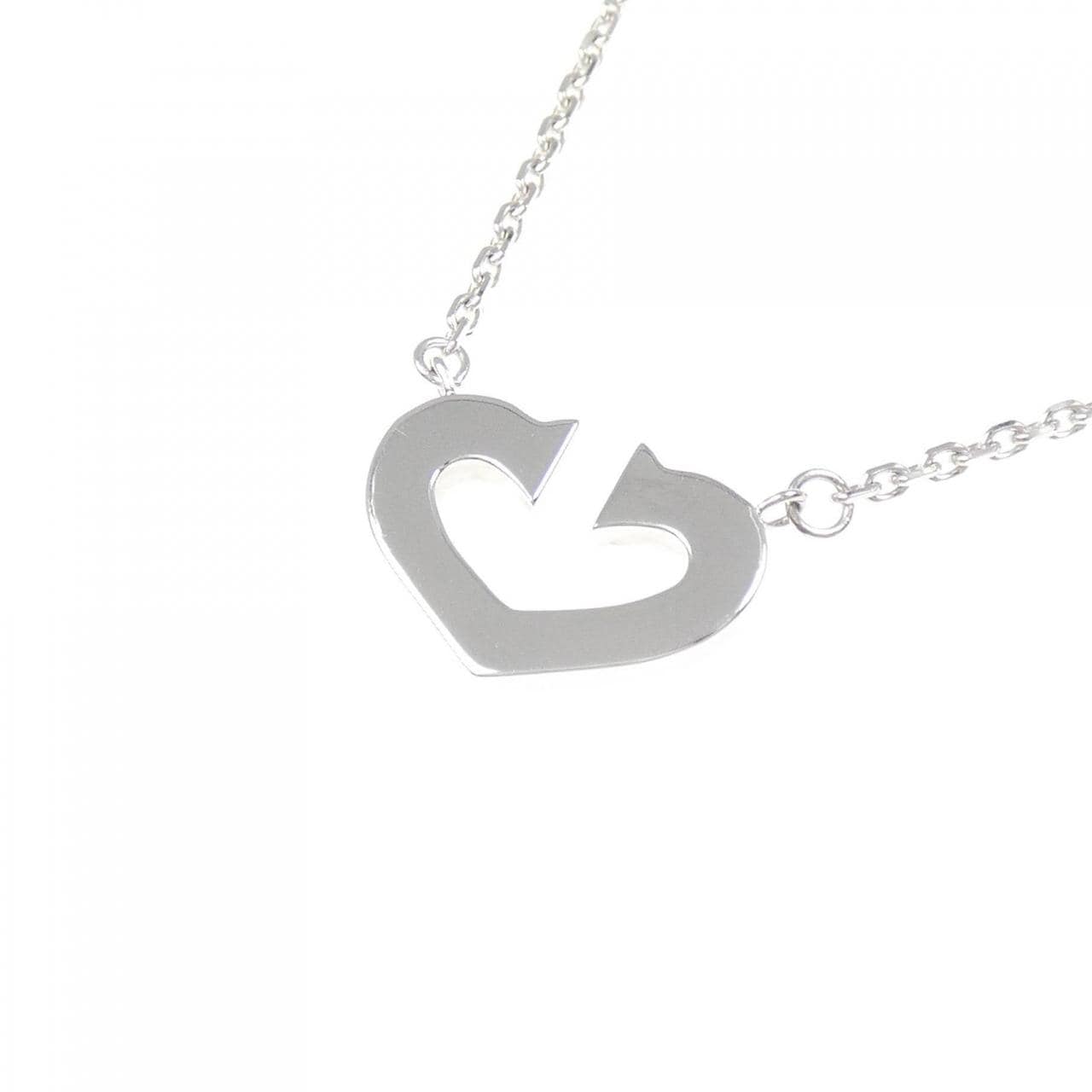 カルティエ Cハート ネックレス