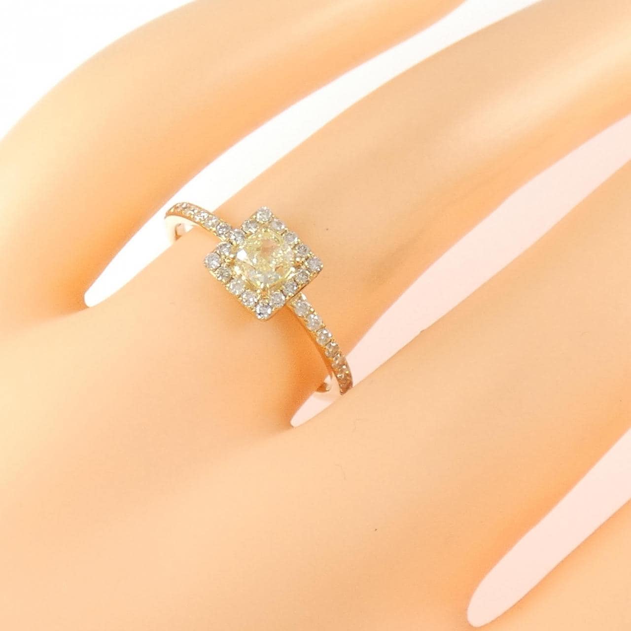 K18YG ダイヤモンド リング 0.40CT