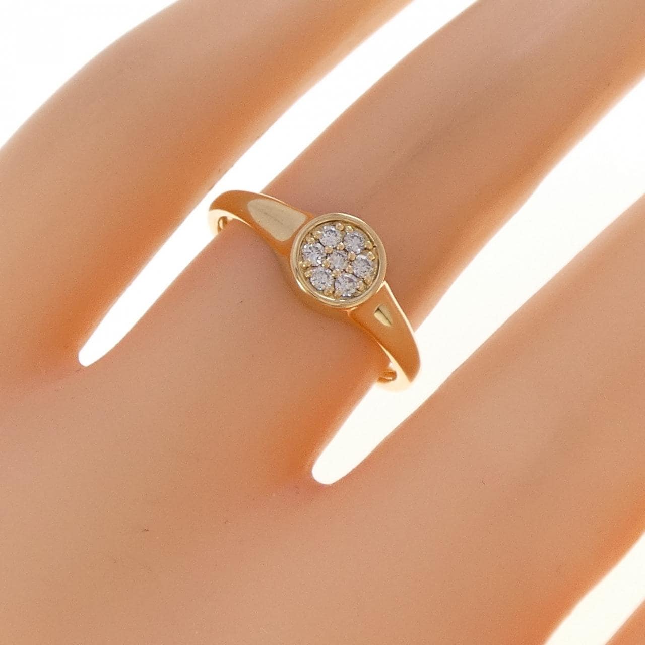 K18YG ダイヤモンド リング 0.10CT