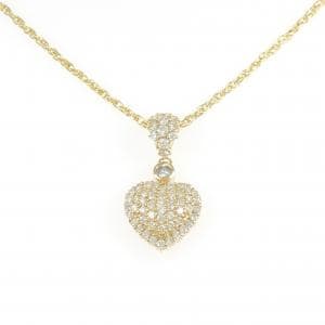 K18YG ハート ダイヤモンド ネックレス 0.21CT