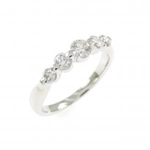 PT900 ダイヤモンド ピンキー リング 0.30CT