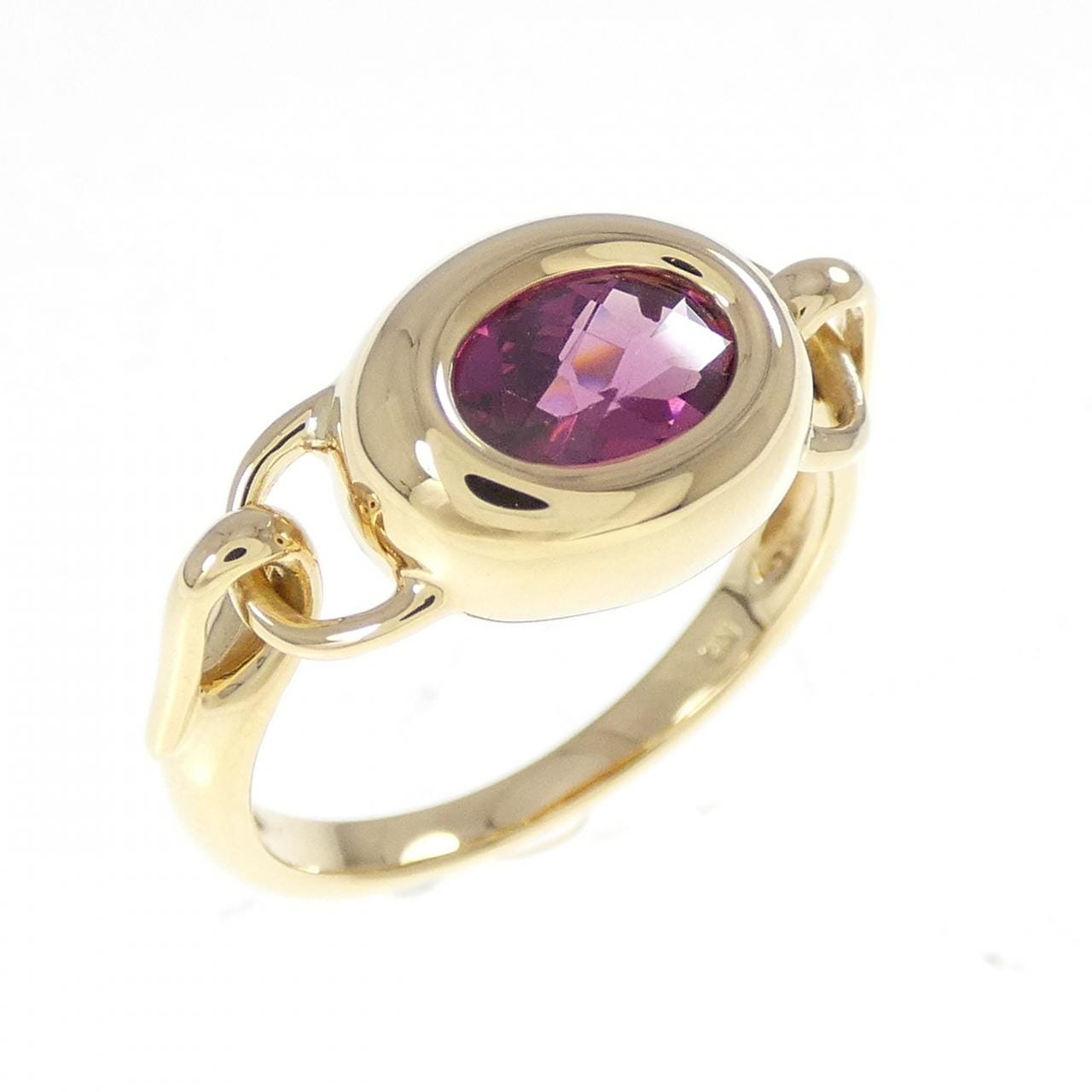 K18YG ガーネット リング