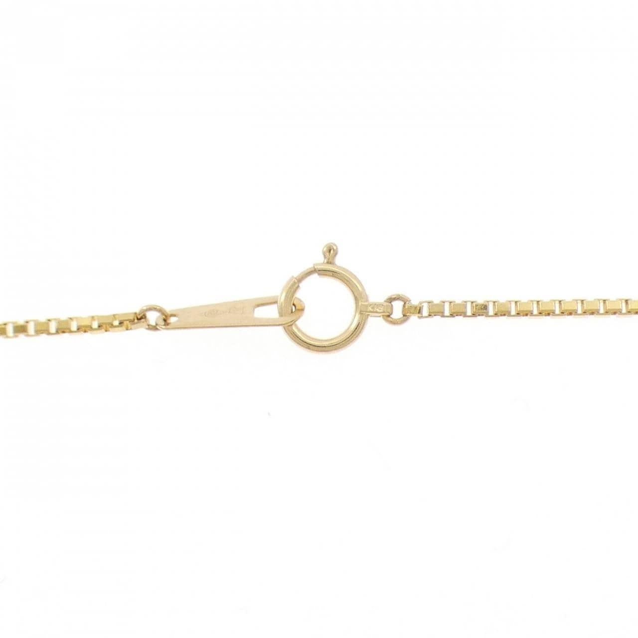 K18YG ソリティア ダイヤモンド ネックレス 0.50CT