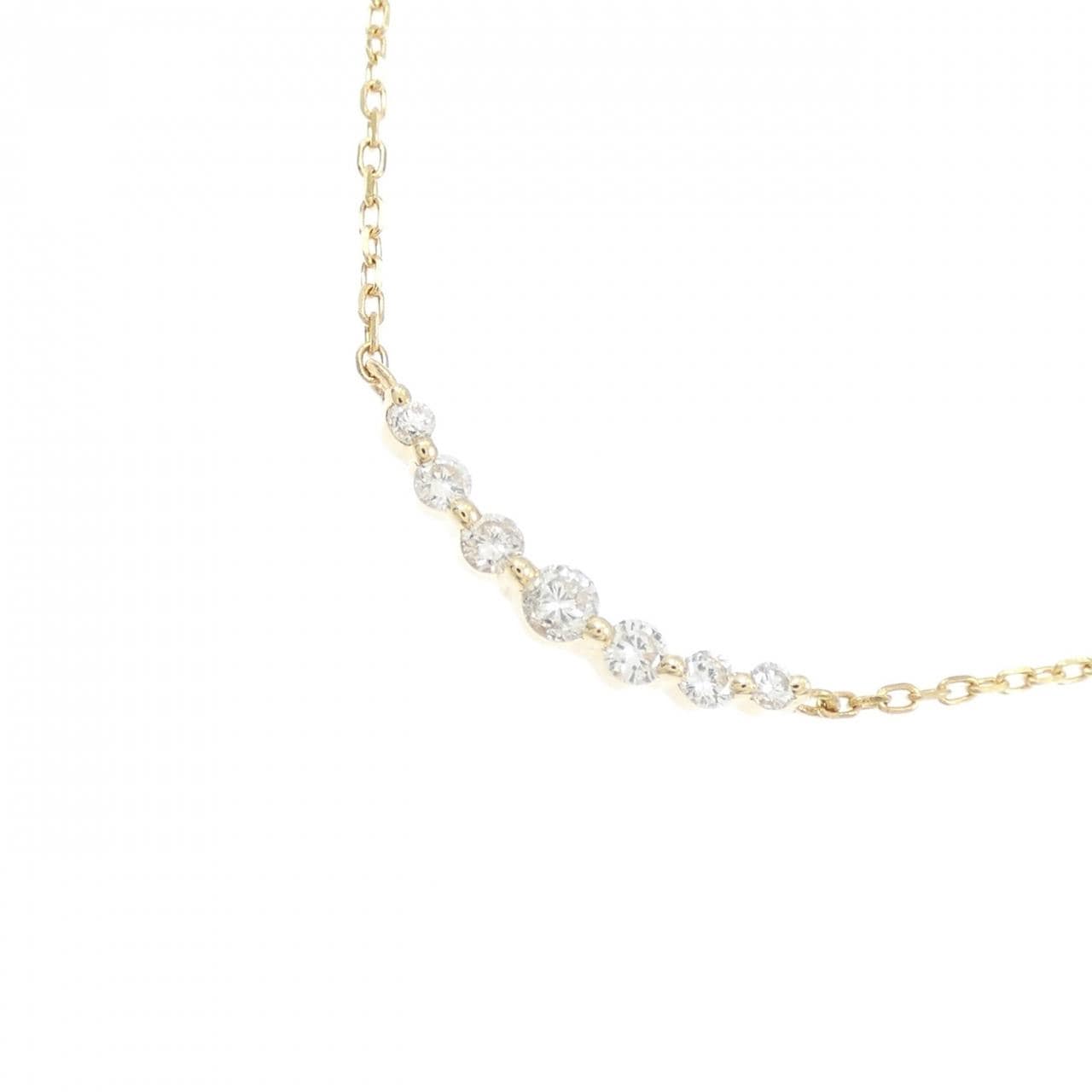 アガット ダイヤモンド ネックレス 0.1CT