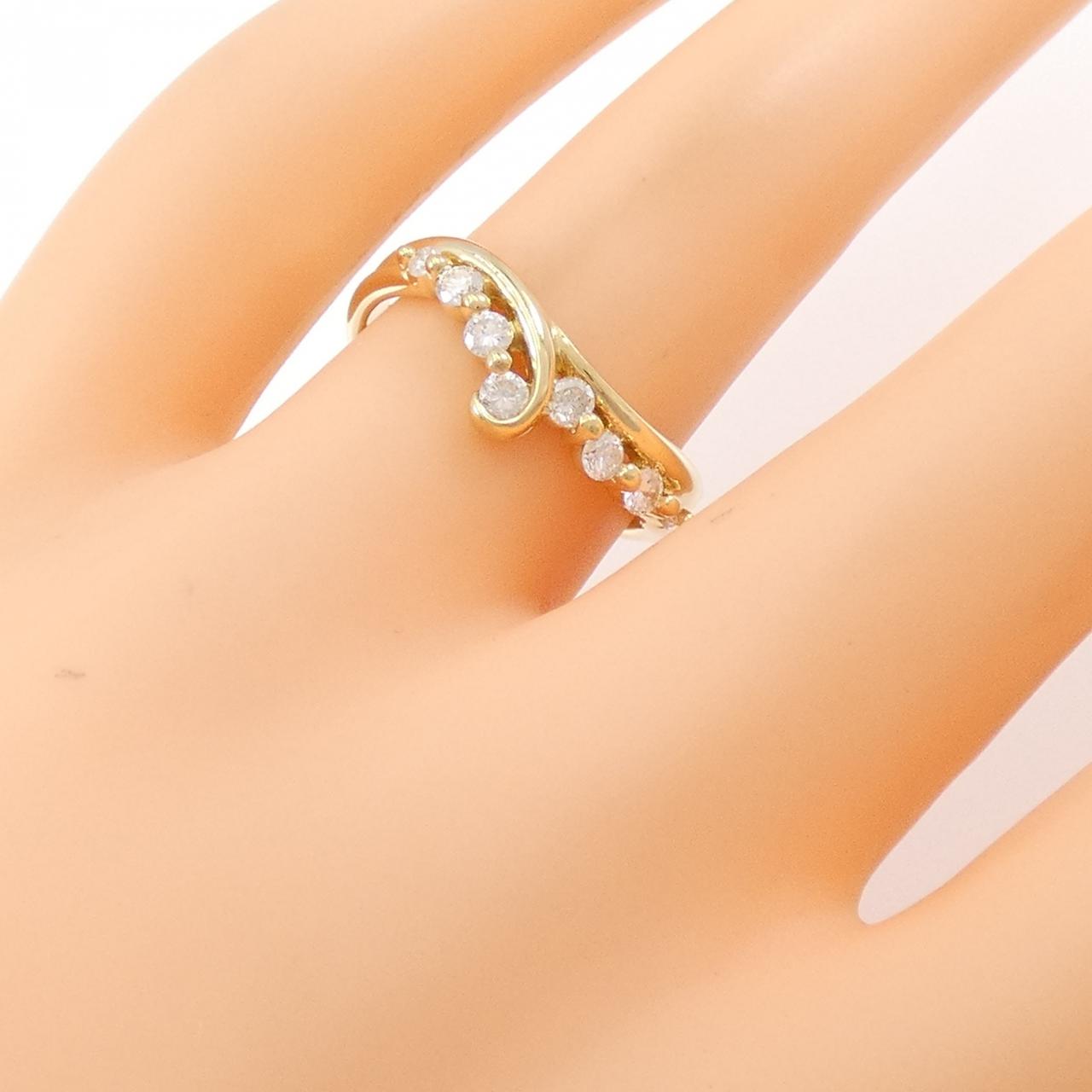 K18YG ダイヤモンド リング 0.30CT