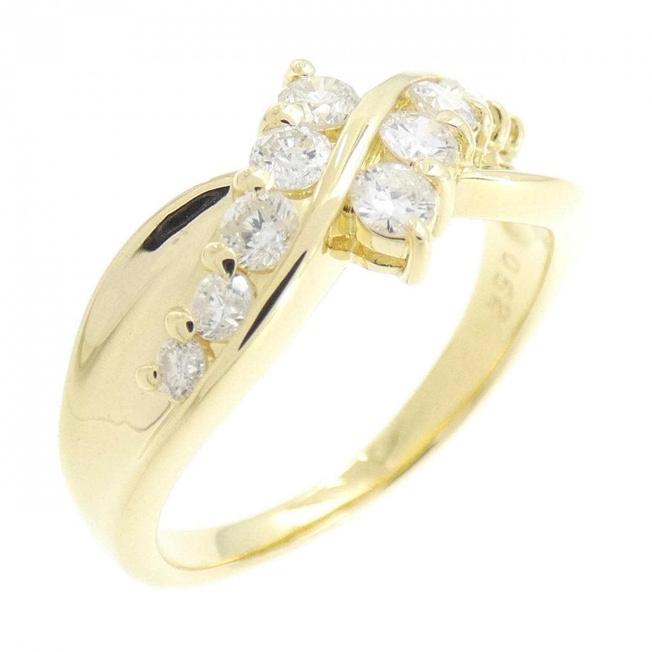 K18YG ダイヤモンド リング 0.52CT