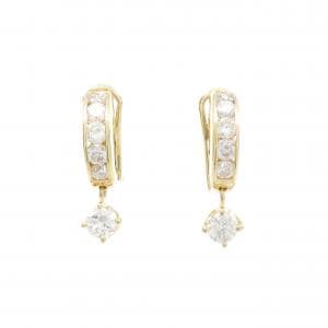 K18YG ダイヤモンド ピアス/イヤリング 0.82CT