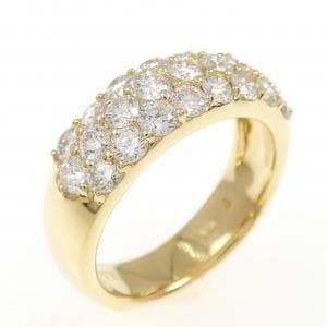 K18YG パヴェ ダイヤモンド リング 1.50CT