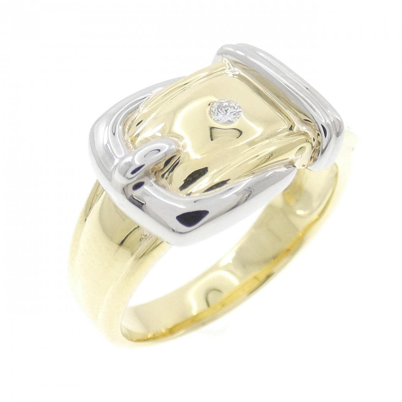 K18YG/PT900 ダイヤモンド リング 0.05CT