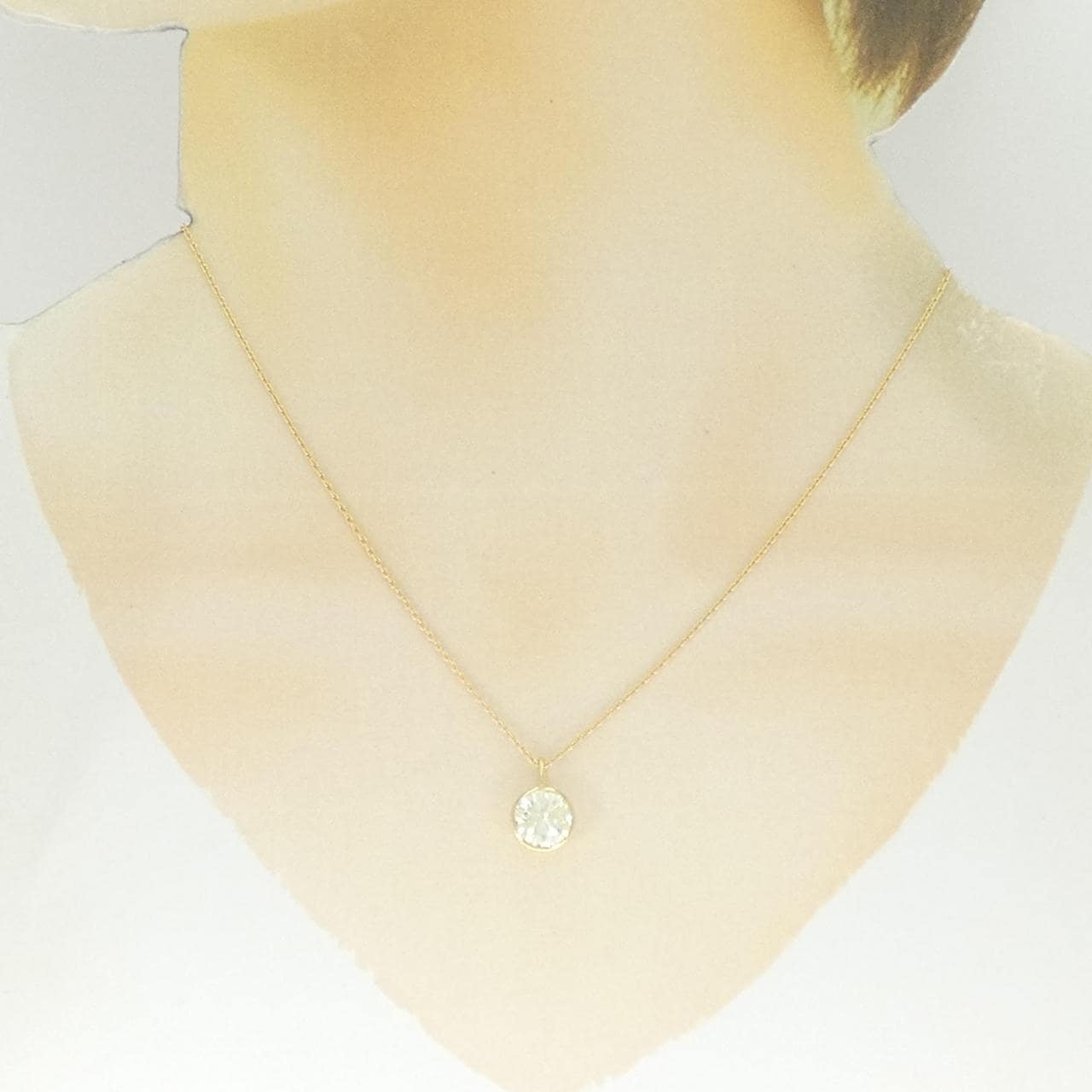 【リメイク】K18YG ダイヤモンド ネックレス 2.023CT LY I1 Good
