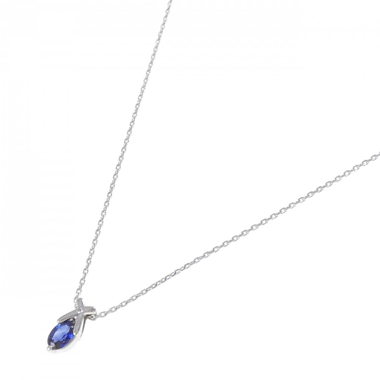 PT900/PM サファイヤ ネックレス 0.58CT