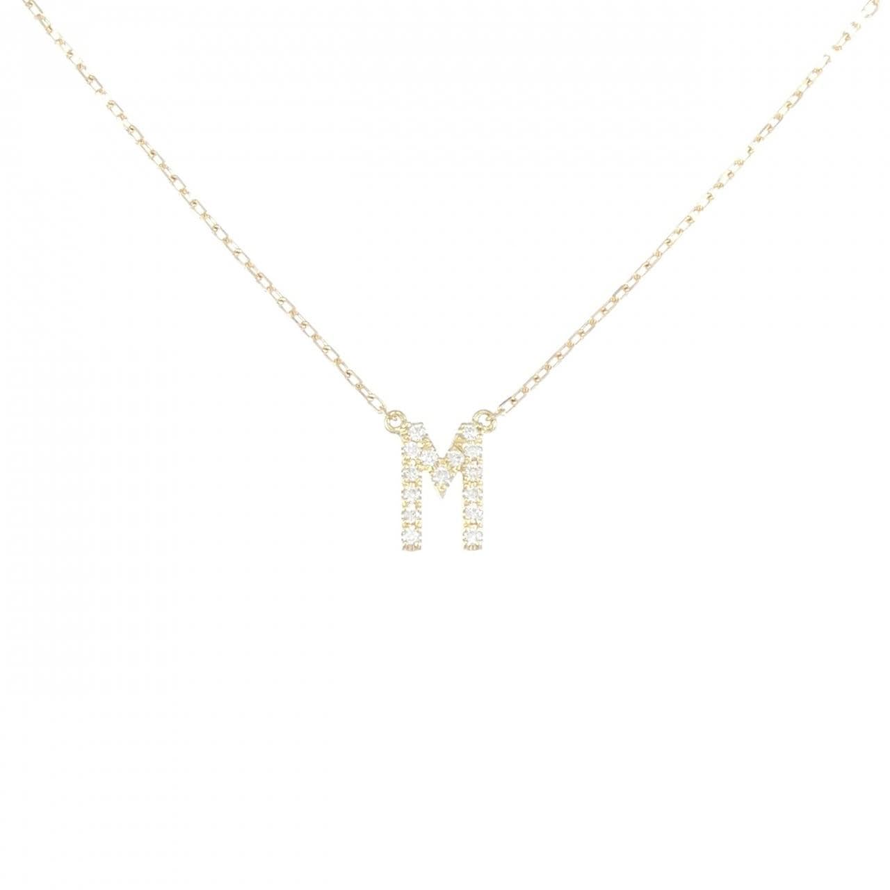 アーカー イニシャル ネックレス 0.06CT