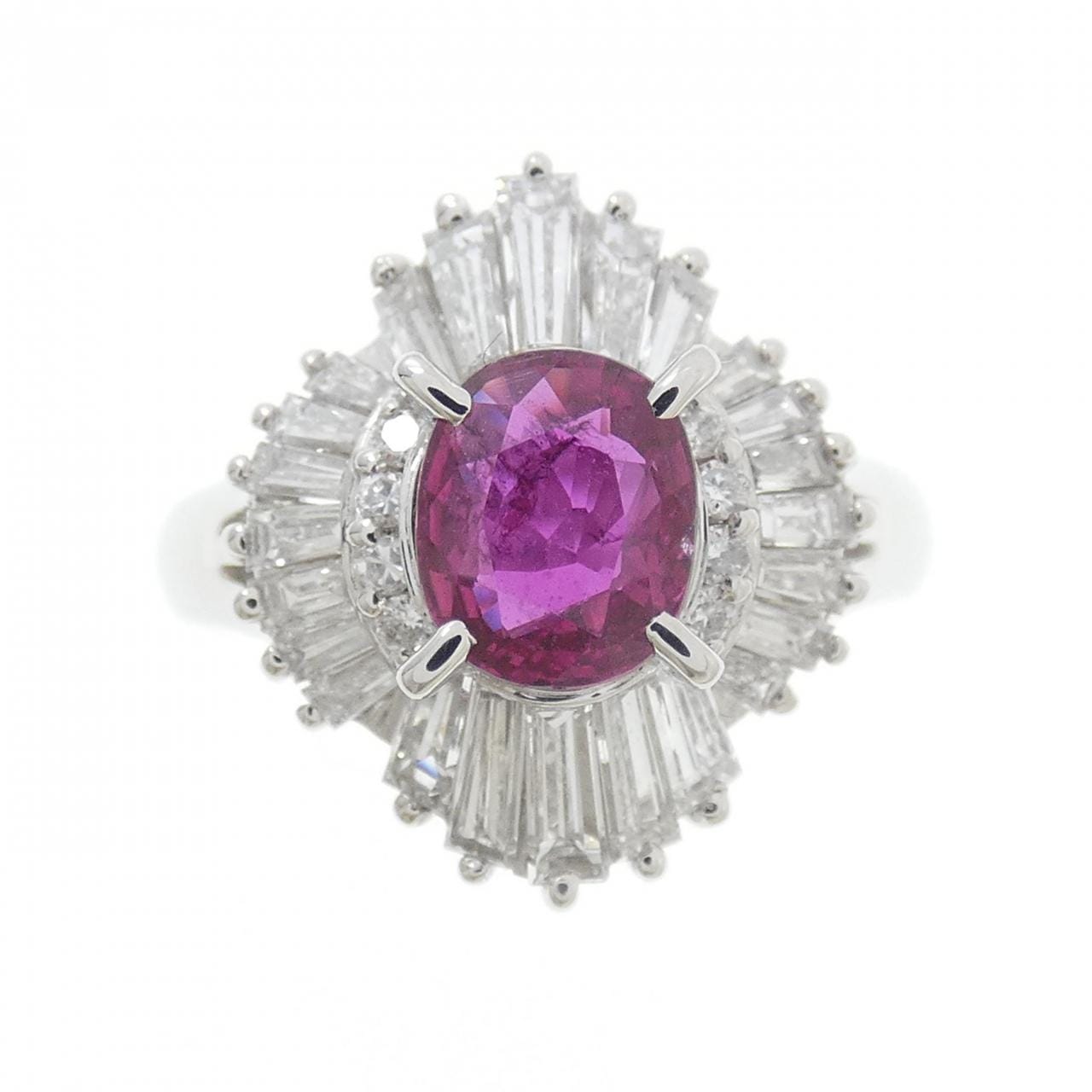 PT900 ルビー リング 0.89CT