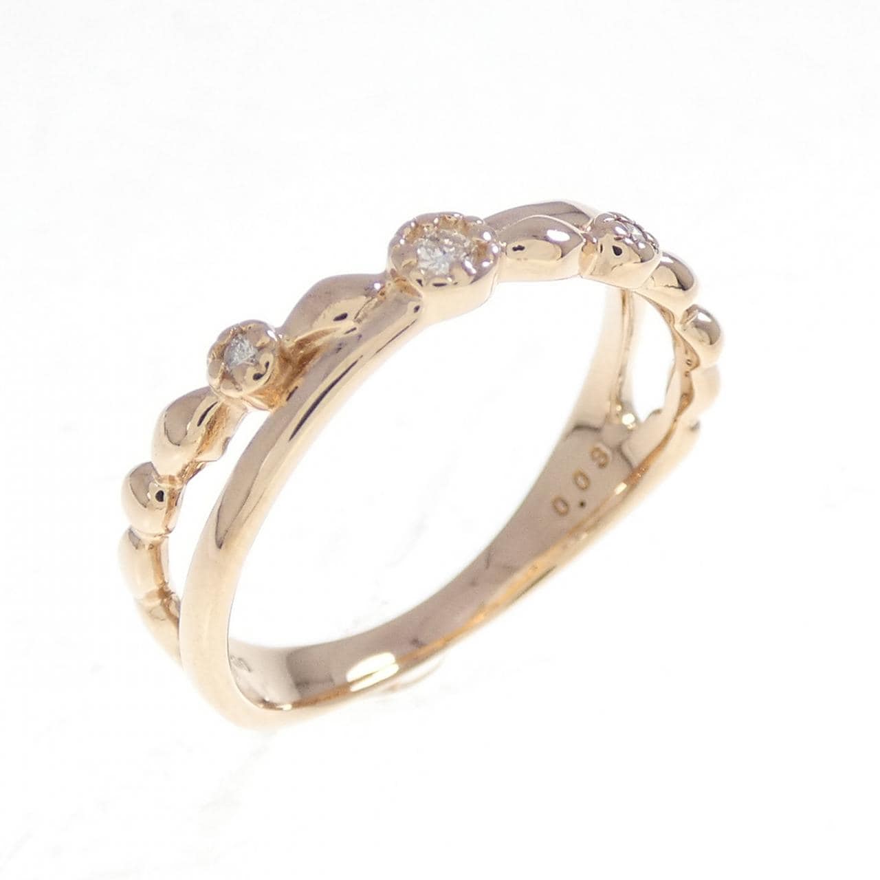 K10PG ダイヤモンド リング 0.03CT