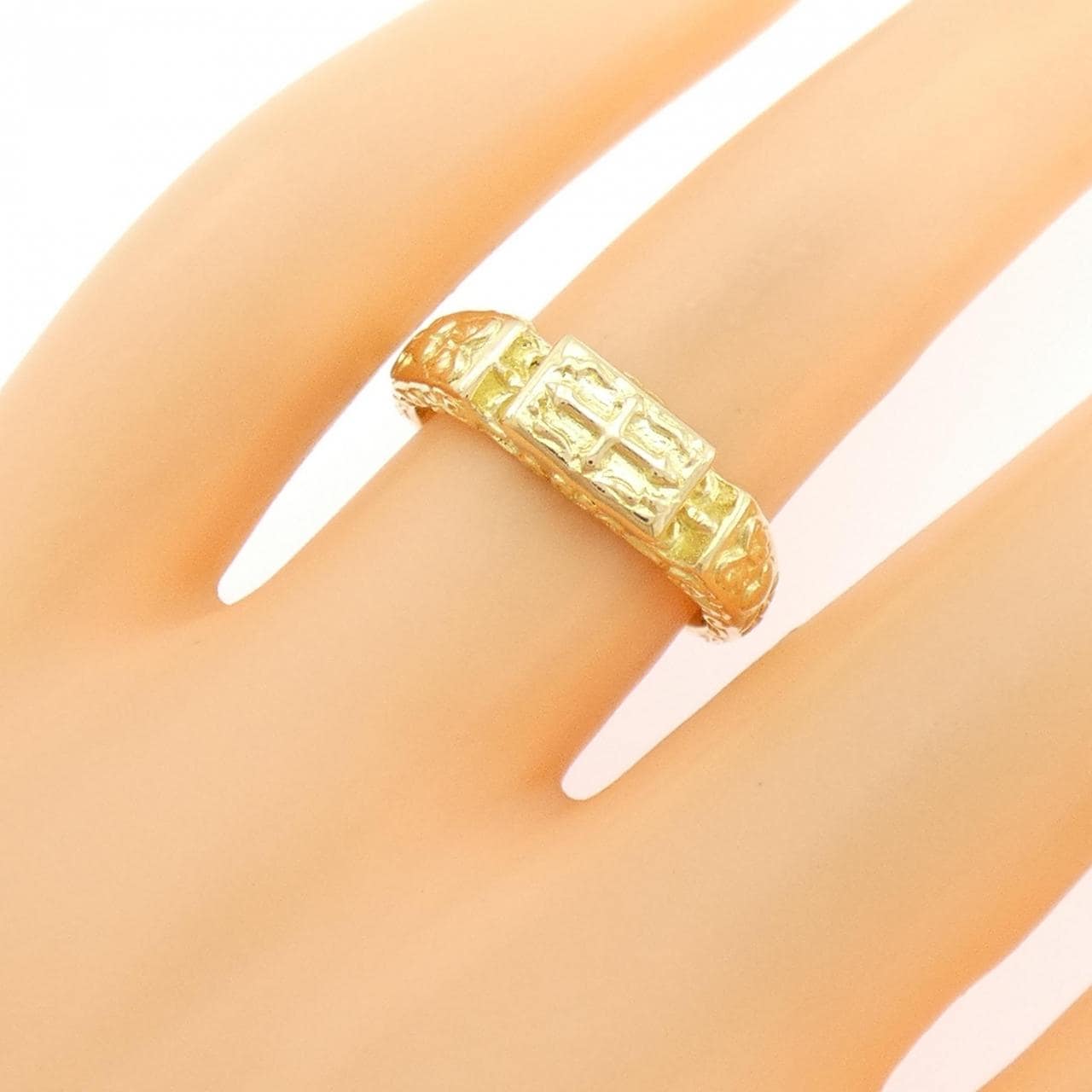 K18YG クロス リング