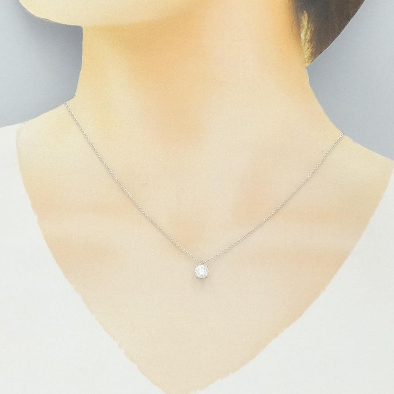 グラフ ダイヤモンド ネックレス 0.71CT G VS2 3EXT