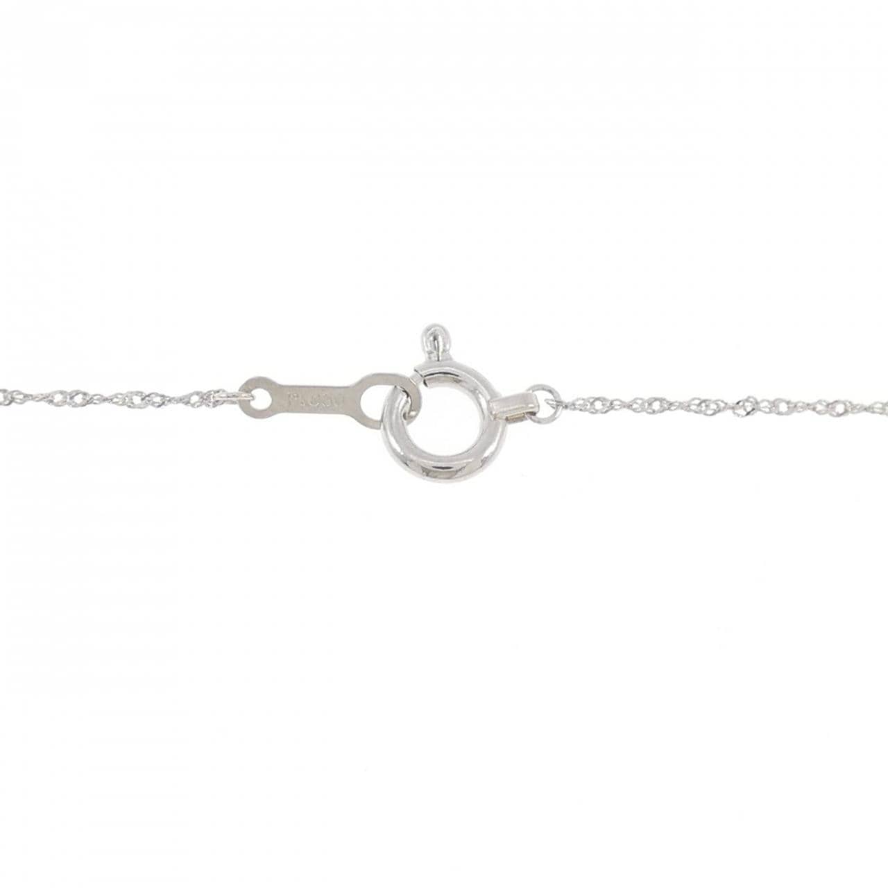 PT999/PT850 ソリティア ダイヤモンド ネックレス 1.00CT