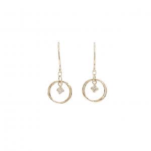 K10PG ダイヤモンド ピアス 0.06CT